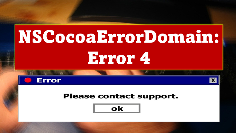 Understanding NSCocoaErrorDomain: Error 4 – Shortcut Not Found